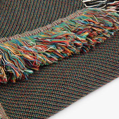 Piston Power Woven Blanket – Repeating Engine Piston Pattern Throw