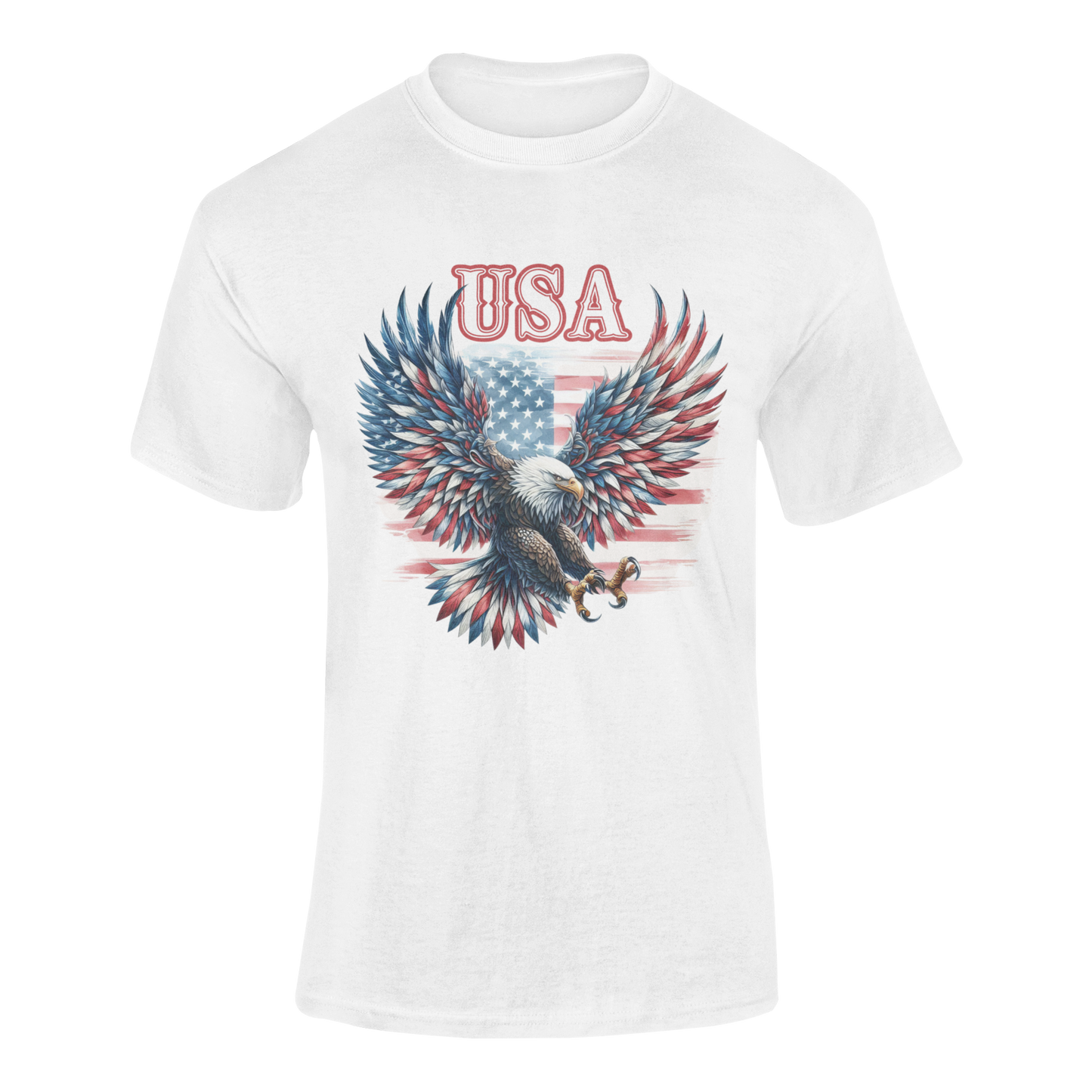 American Pride USA Eagle Vintage Flag T-Shirt