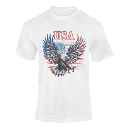 American Pride USA Eagle Vintage Flag T-Shirt