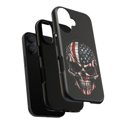 iPhone MagSafe® Cases - Patriot Broken - Not Shattered Skull