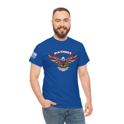 Red-Line Patriot – Wings of Freedom Patriotic Graphic T-Shirt of Independence