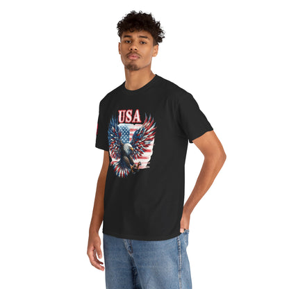 American Pride USA Eagle Vintage Flag T-Shirt