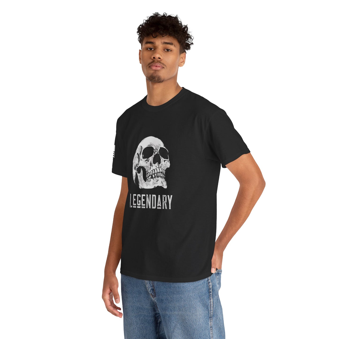 Legendary Legacy – Vintage Skull Biker Graphic T-Shirt