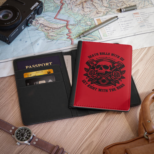 Red – "Blood & Gasoline" RFID Passport Cover