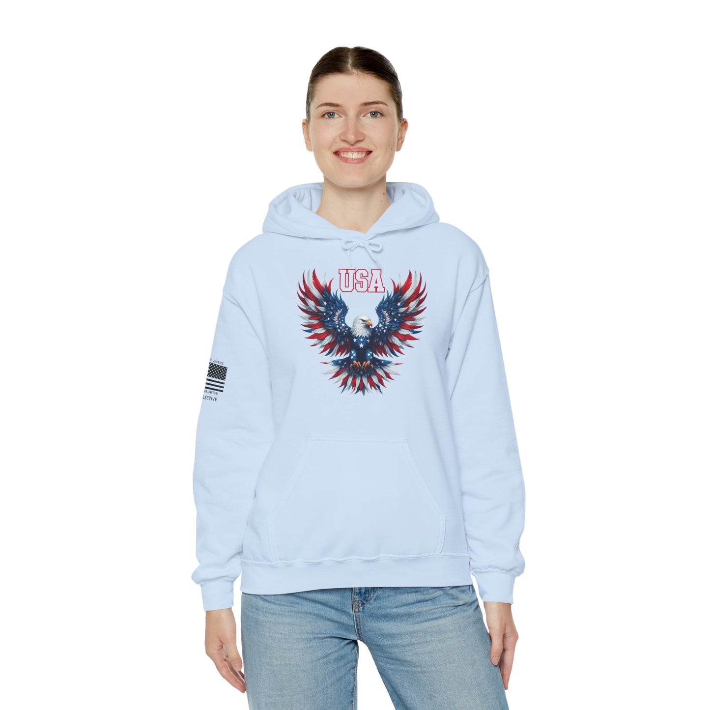 USA Eagle 4th of July Hoodie