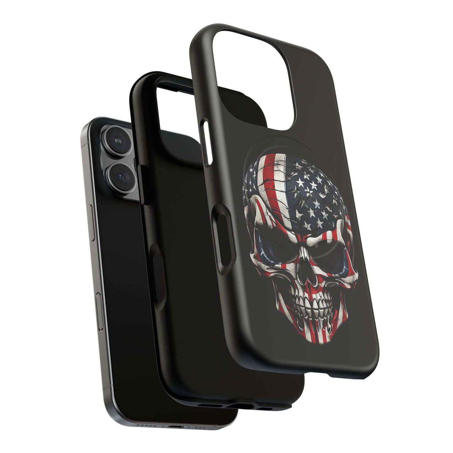 iPhone MagSafe® Cases - Patriot Broken - Not Shattered Skull