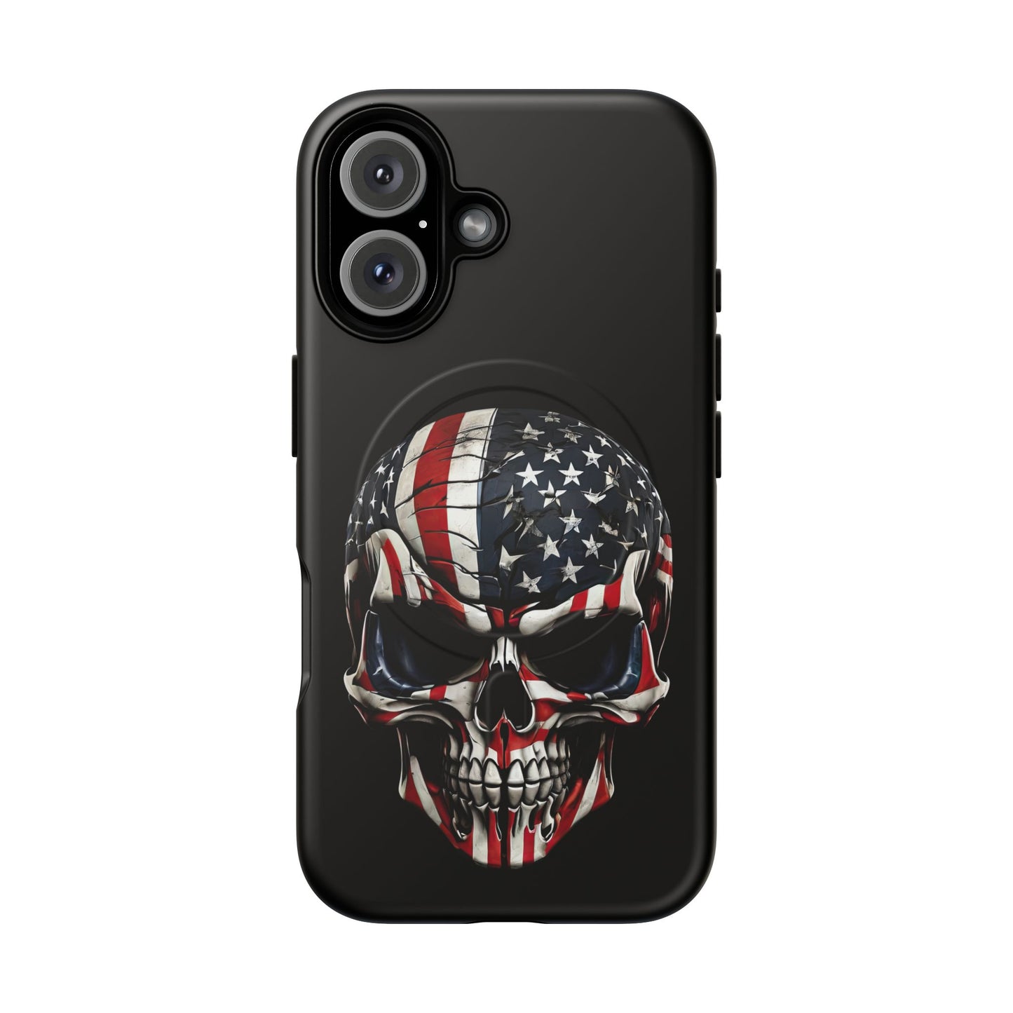 iPhone MagSafe® Cases - Patriot Broken - Not Shattered Skull