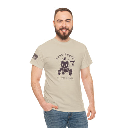 Cafe Racer – Custom Infidel Vintage Motorcycle Biker Graphic T-Shirt