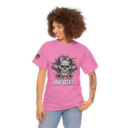 Grease & Grit – Infidel Mechanics & Bikers Graphic T-Shirt