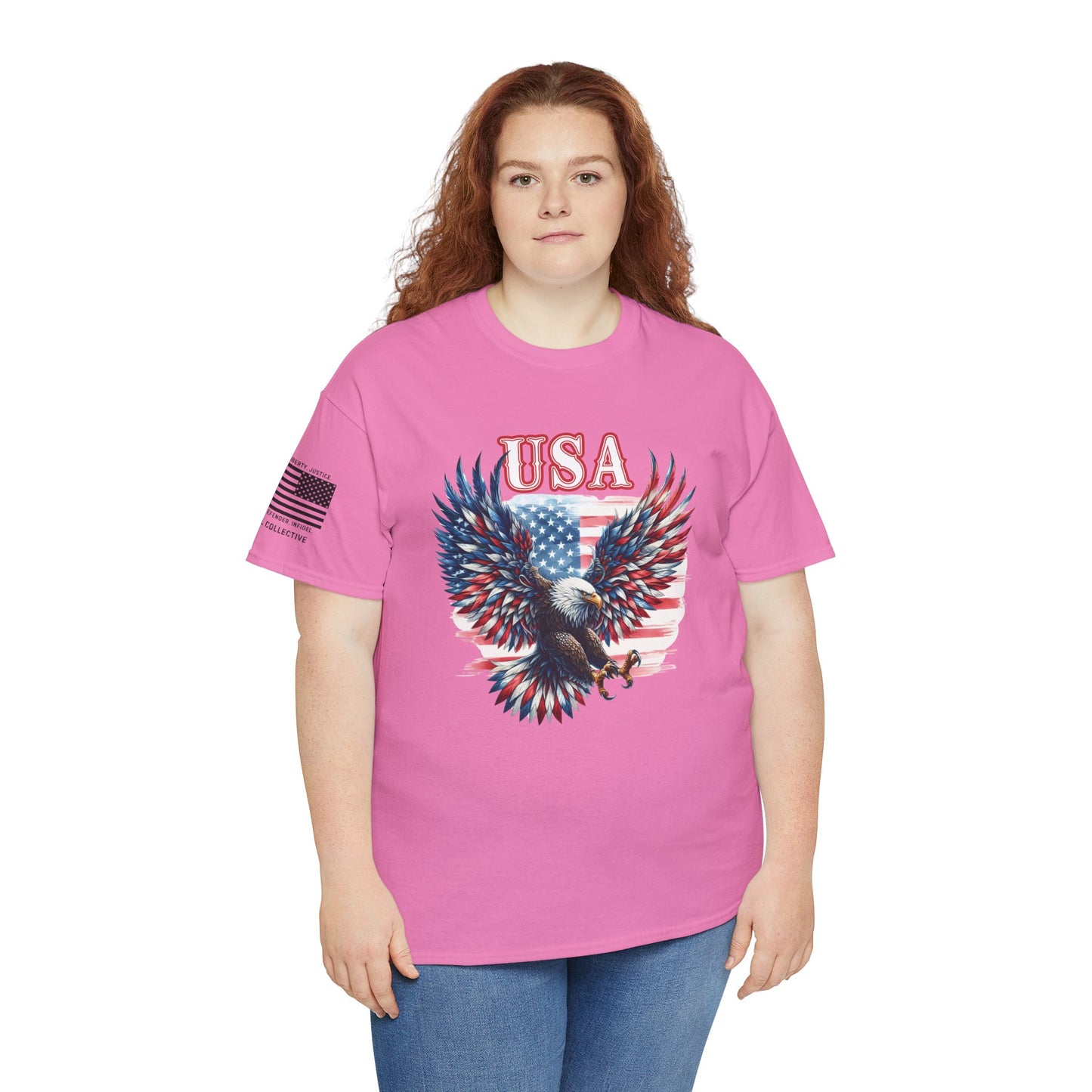 American Pride USA Eagle Vintage Flag T-Shirt