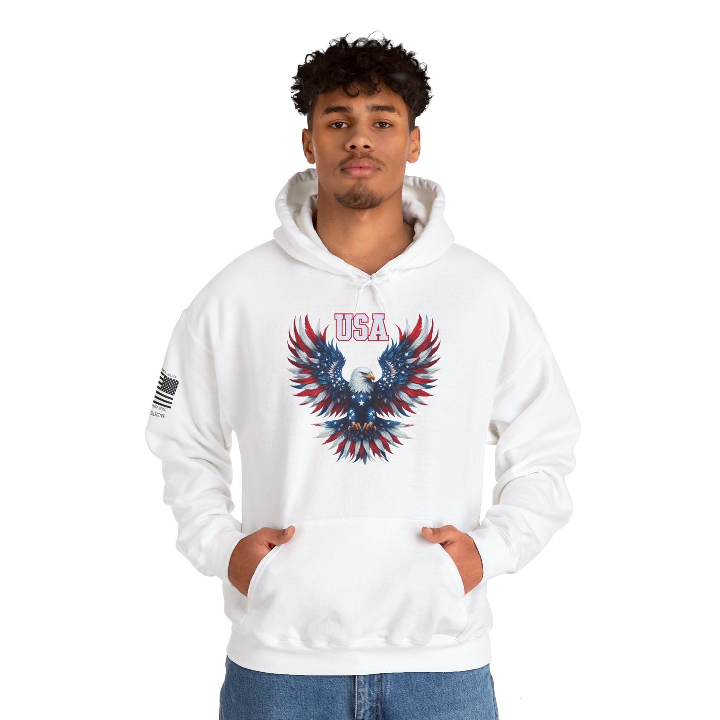 USA Eagle 4th of July Hoodie