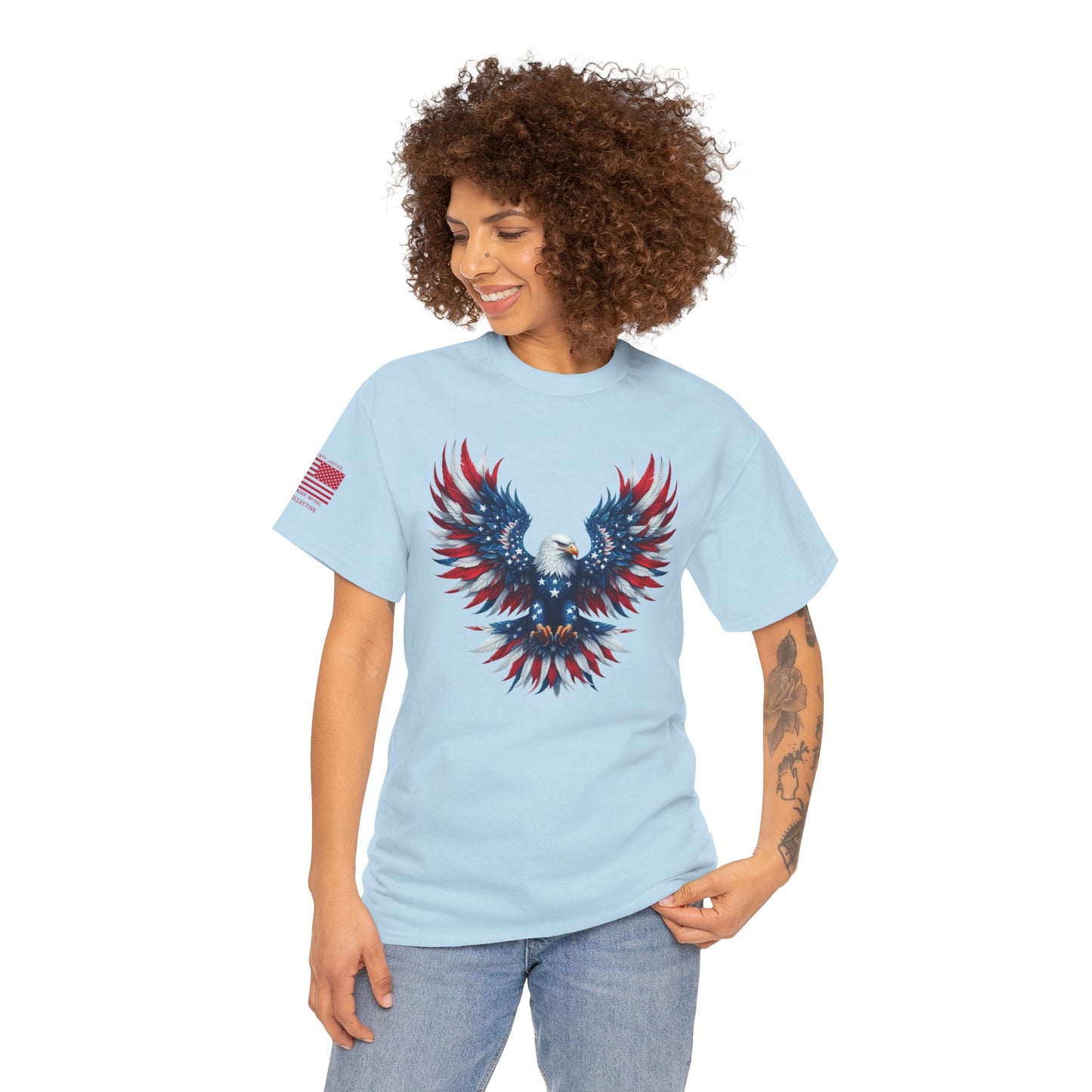 Patriotic Eagle T-Shirt – Born to Soar, Made to Stand