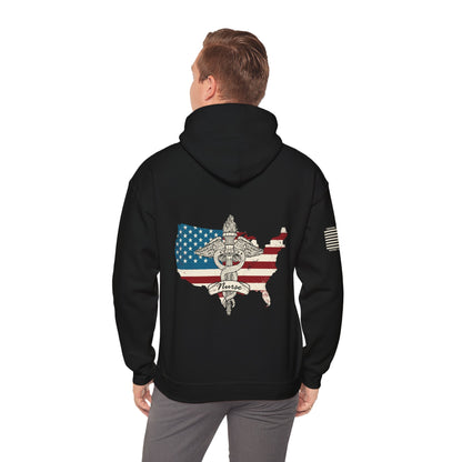 Patriotic Nurse Hoodie – For the Heroes Who Heal