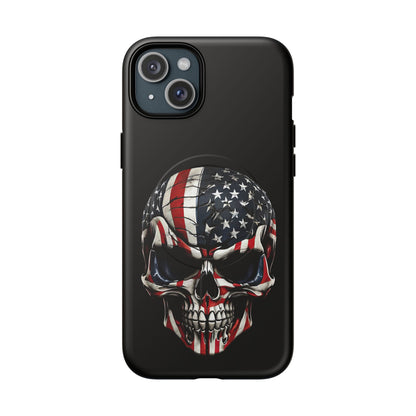 iPhone MagSafe® Cases - Patriot Broken - Not Shattered Skull