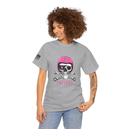 Pink Domination – Defy Expectations Womens Biker Graphic Tee (Relaxed Fit)