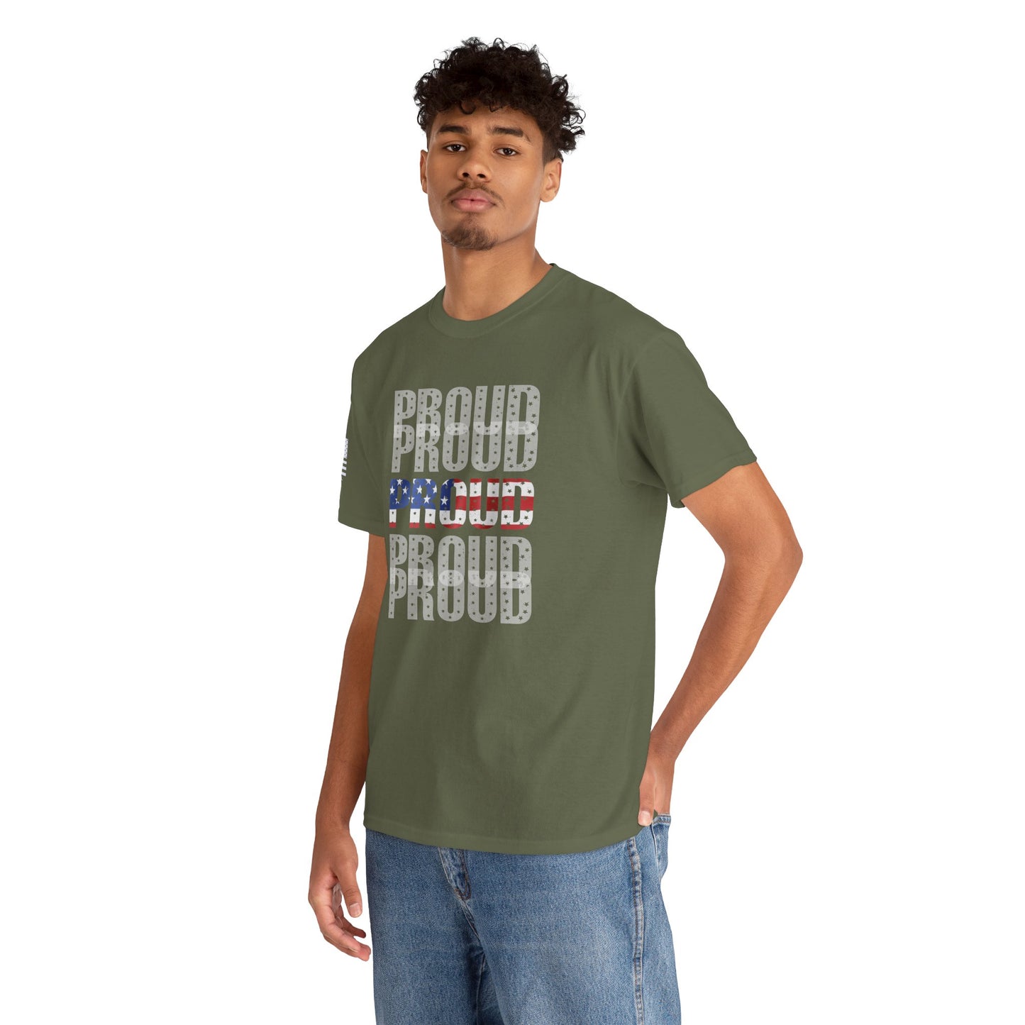 Proud Patriot – A Bold Statement of American Pride Graphic T-Shirt