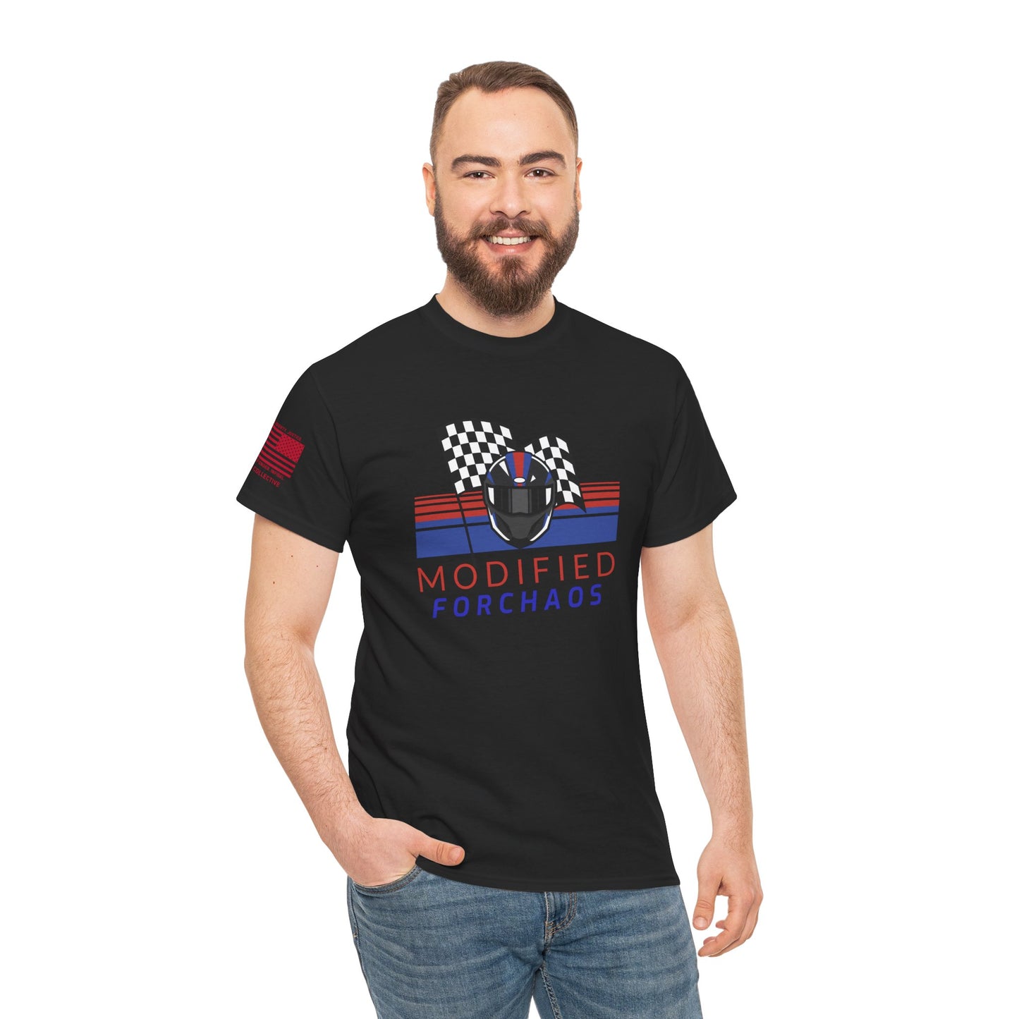 Checkered Flags – Modified FORCHAOS Sport Bike Graphic T-Shirt