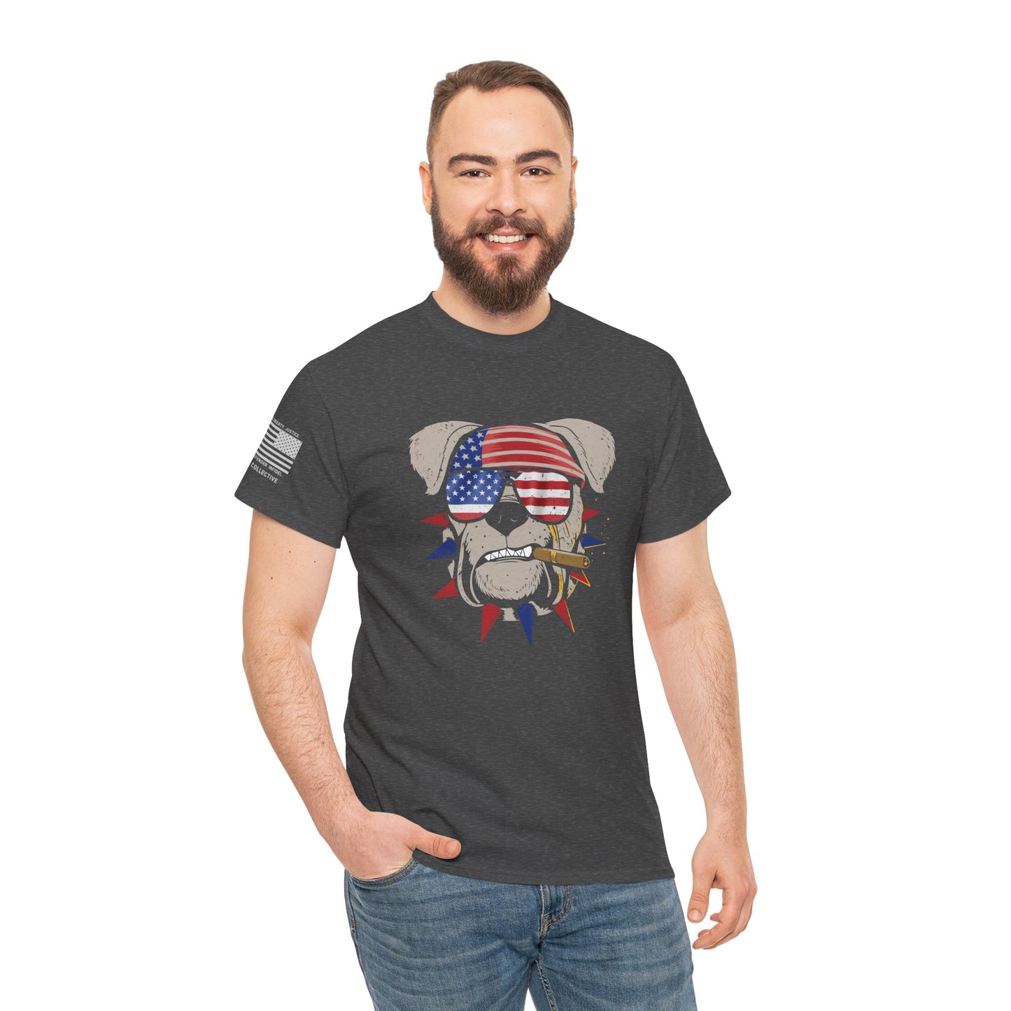 American Bulldog – Patriotic Independence Day T-Shirt