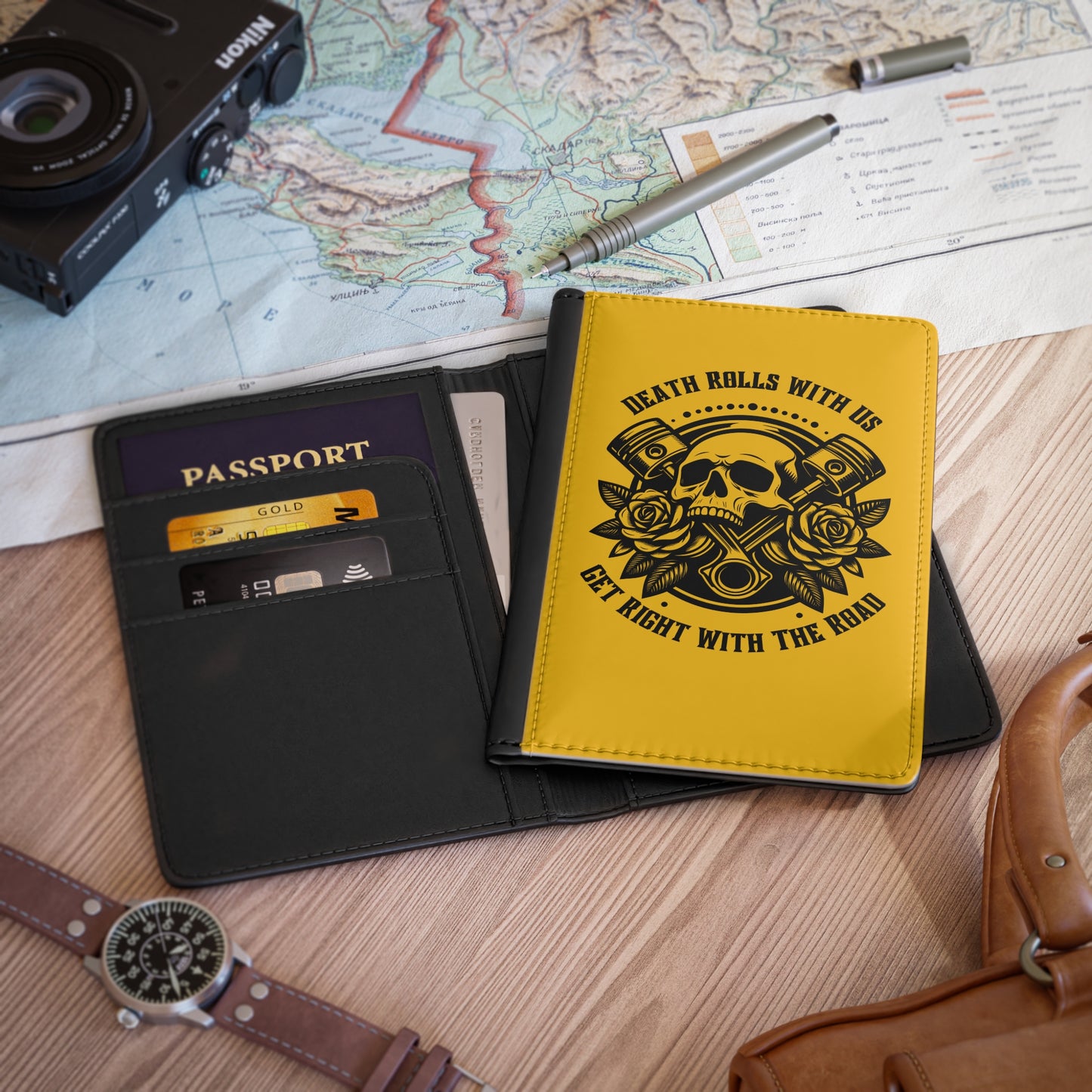 Yellow – "Blaze of Glory" RFID Passport Cover