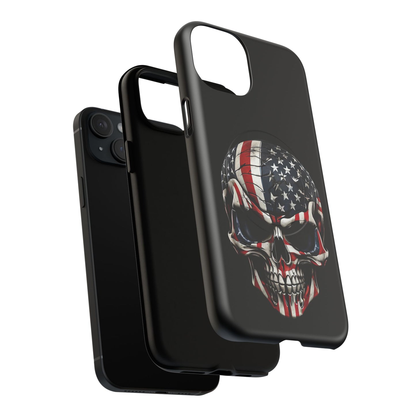 iPhone MagSafe® Cases - Patriot Broken - Not Shattered Skull